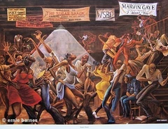 Sugar Shack - 24x34 print - Ernie Barnes